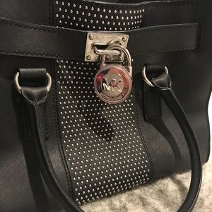 Michael Kors black studded purse
